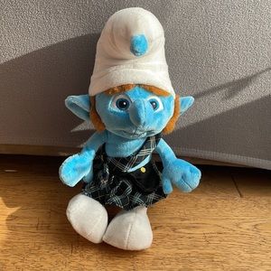 The Smurfs Gutsy Plush Doll ; Plaid Kilt Scottish